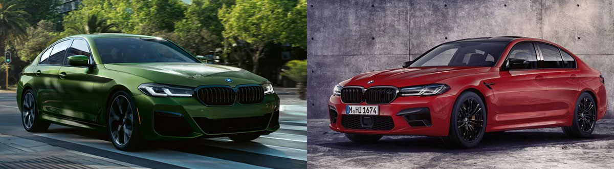 2021 BMW M550i xDrive Sedan vs. M5 Sedan | Model Comparison | in