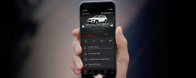BMW Remote Engine Start on BMW ConnectedDrive App