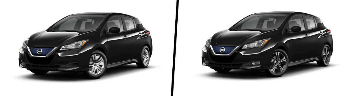 Difference between nissan leaf store s and sv