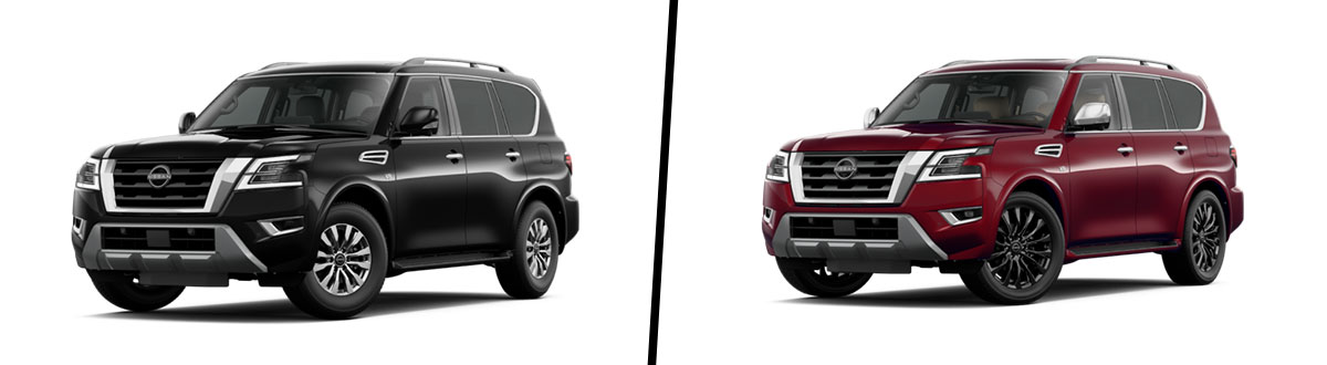 2021 Nissan Armada SV vs. Armada Platinum Model Comparison in