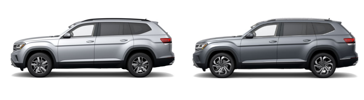 2022 Volkswagen Atlas SE vs 2022 Volkswagen SEL